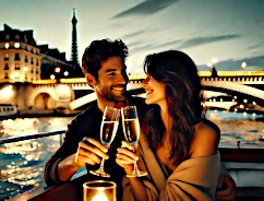 Dner croisire romantique pour la Saint-Valentin